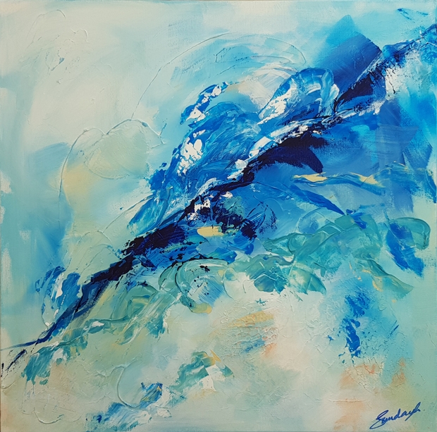 An Ocean Out of Balance - an Acrylic painting by Abstract Artist SundayL